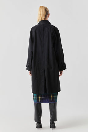 GREY LAB - Reversible Check Long Coat - COATS available at Objectrare