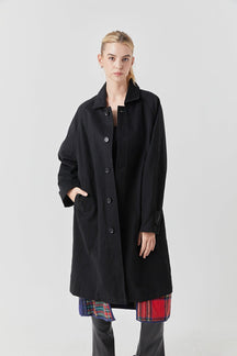 Grey Lab - Reversible Check Long Coat