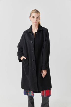 Grey Lab - Reversible Check Long Coat