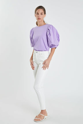 ENGLISH FACTORY - Poplin Sleeve Combo T-shirts - T-SHIRTS available at Objectrare