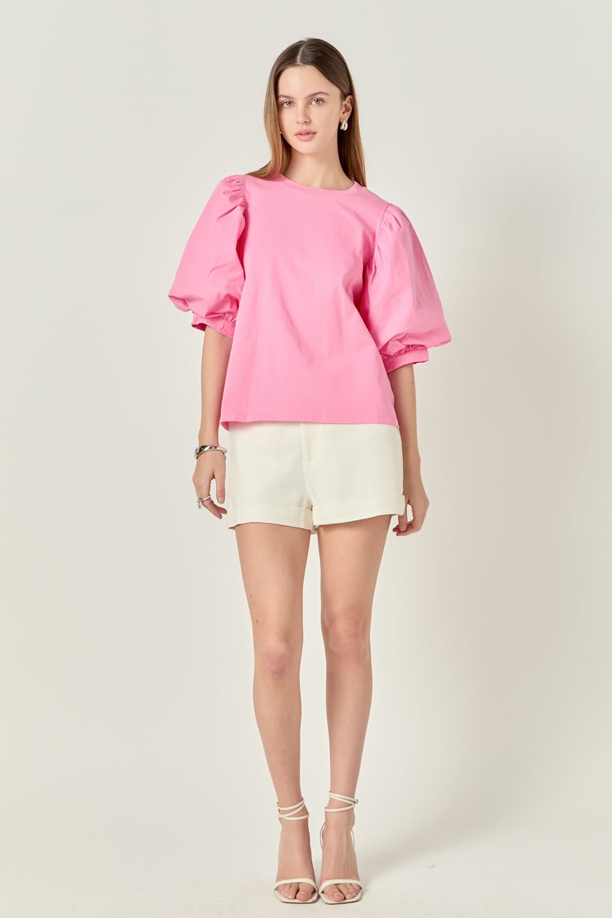 Poplin Sleeve Combo T-shirts