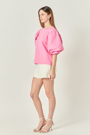 ENGLISH FACTORY - Poplin Sleeve Combo T-shirts - T-SHIRTS available at Objectrare
