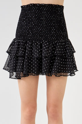 FREE THE ROSES - Free The Roses - Polka Dot Chiffon Skirt - SKIRTS available at Objectrare