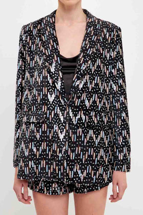 ENDLESS ROSE - Sequin Blazer - BLAZERS available at Objectrare