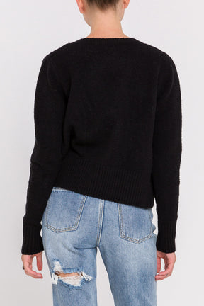 Heart Button Knit Cardigan