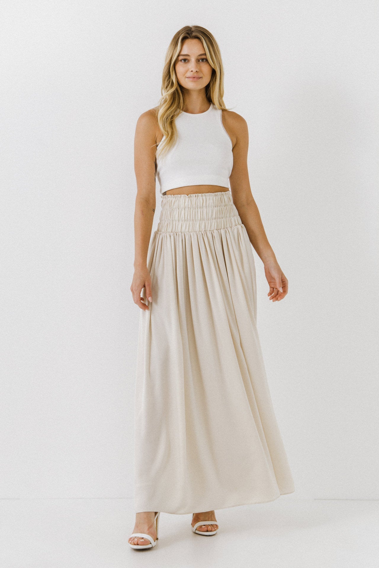 ENDLESS ROSE - Endless Rose - Elastic Waist Maxi Skirt - SKIRTS available at Objectrare