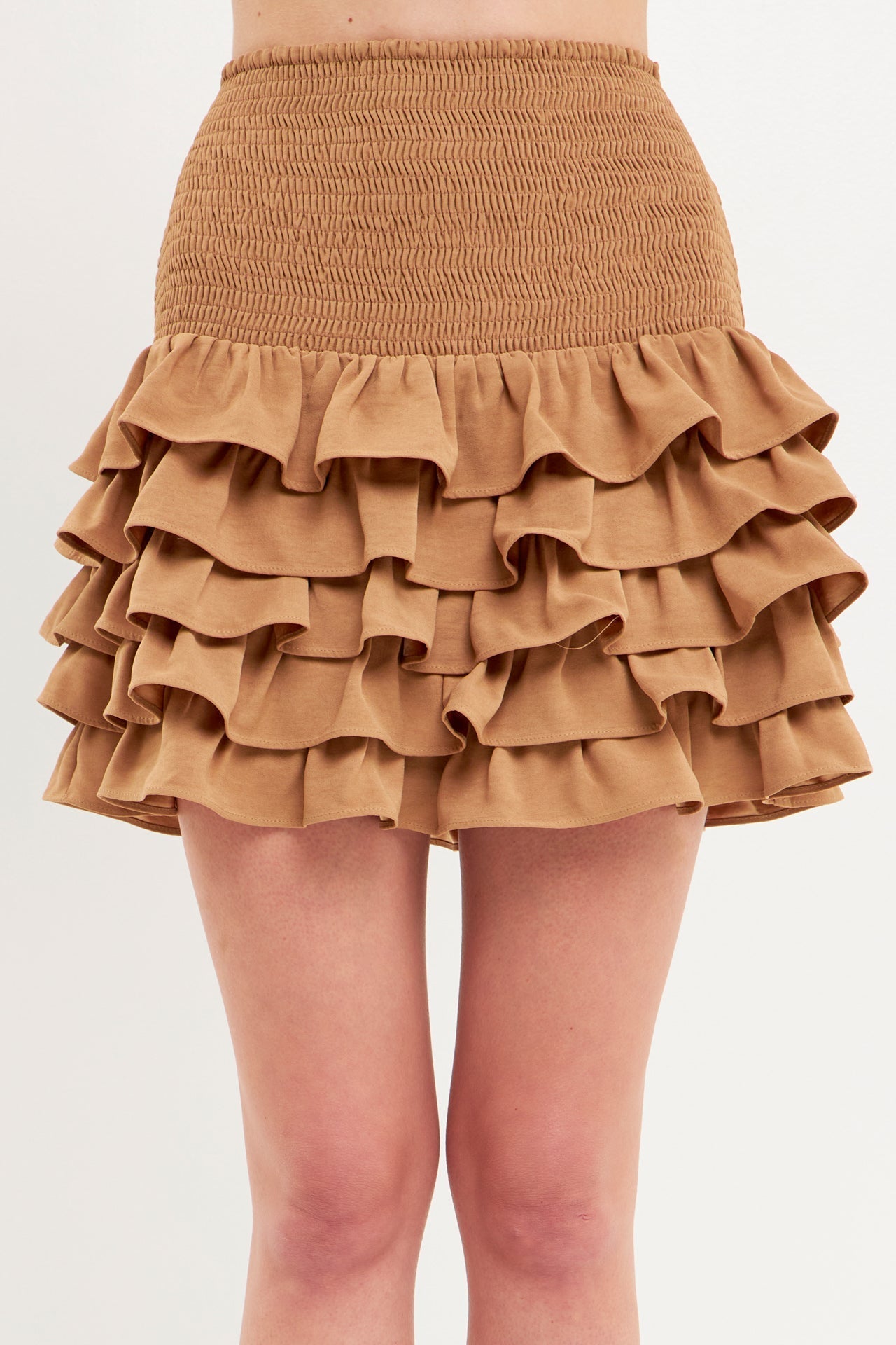 ENDLESS ROSE - Endless Rose - Tiered Ruffle Mini Skirt - SKIRTS available at Objectrare