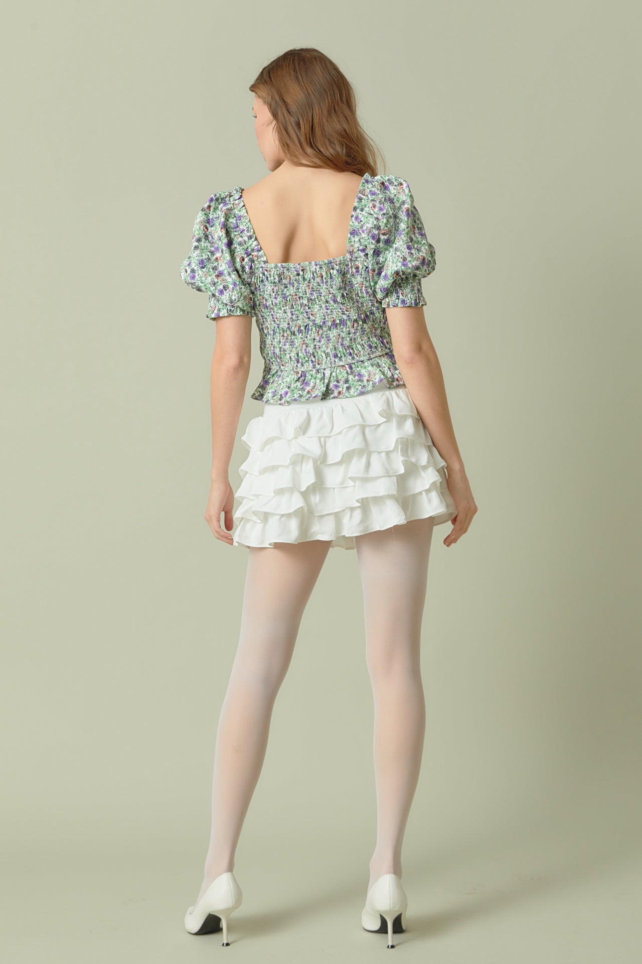 ENDLESS ROSE - Endless Rose - Tiered Ruffle Mini Skirt - SKIRTS available at Objectrare