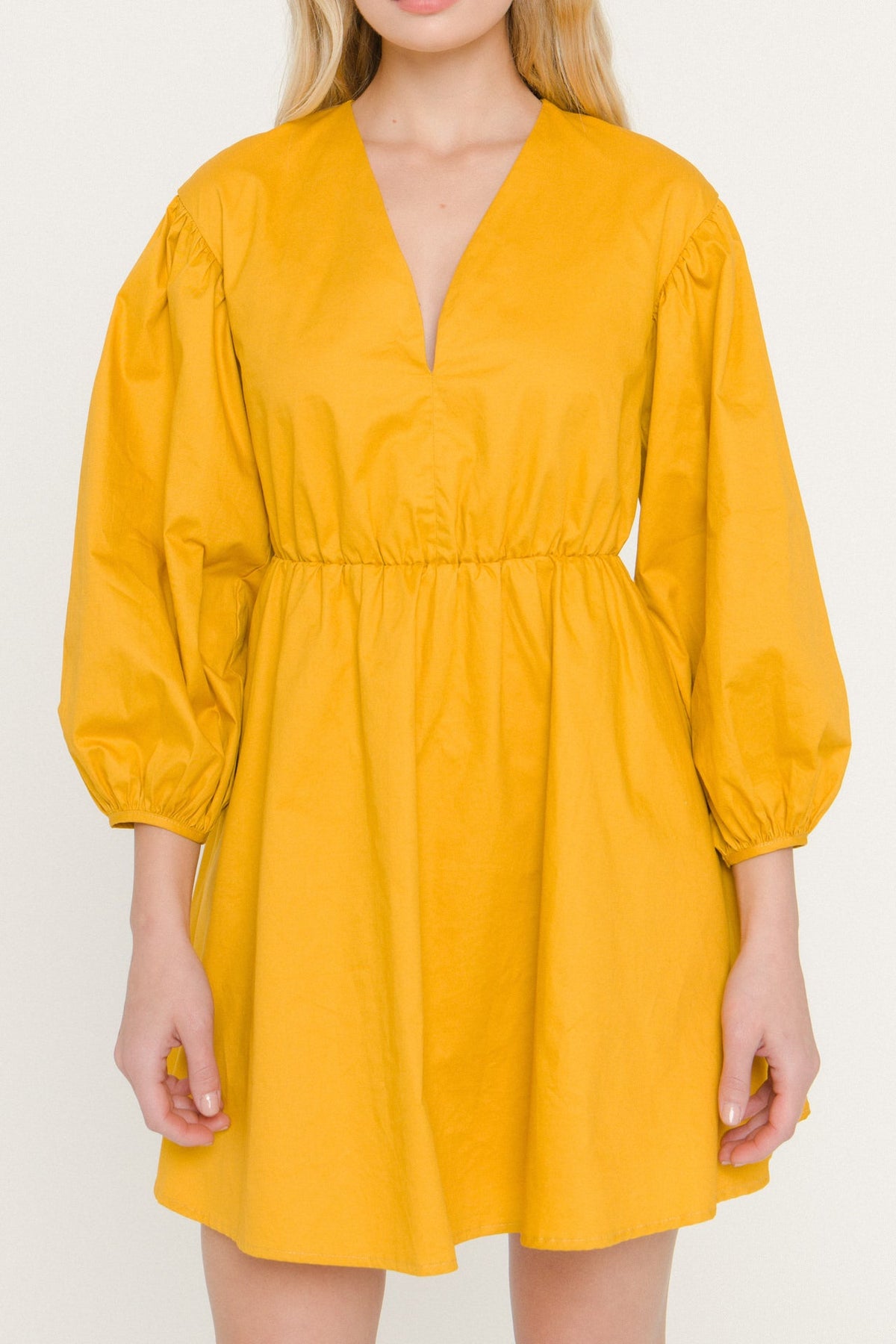 V-Neck Mini Dress