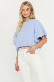GREY LAB - High-Low Cropped T-Shirt - T-SHIRTS available at Objectrare