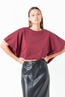 Grey Lab - High-Low Cropped T-Shirt