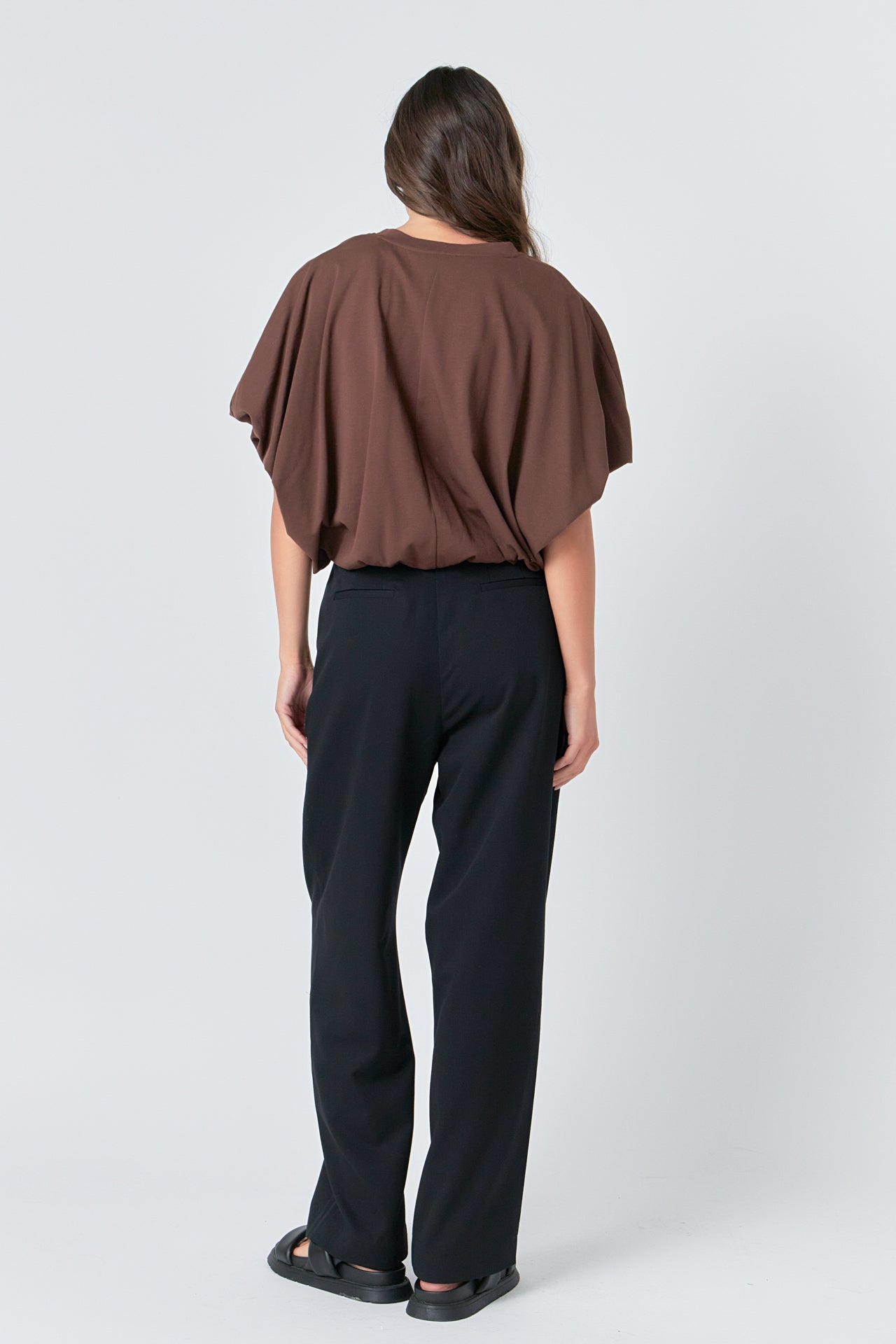 GREY LAB - High-Low Cropped T-Shirt - T-SHIRTS available at Objectrare