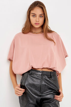 High-Low Cropped T-Shirt