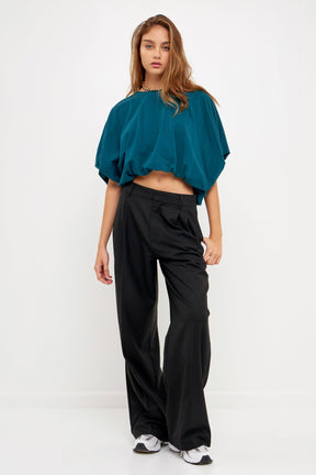 High-Low Cropped T-Shirt