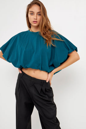 High-Low Cropped T-Shirt