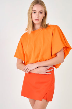 High-Low Cropped T-Shirt