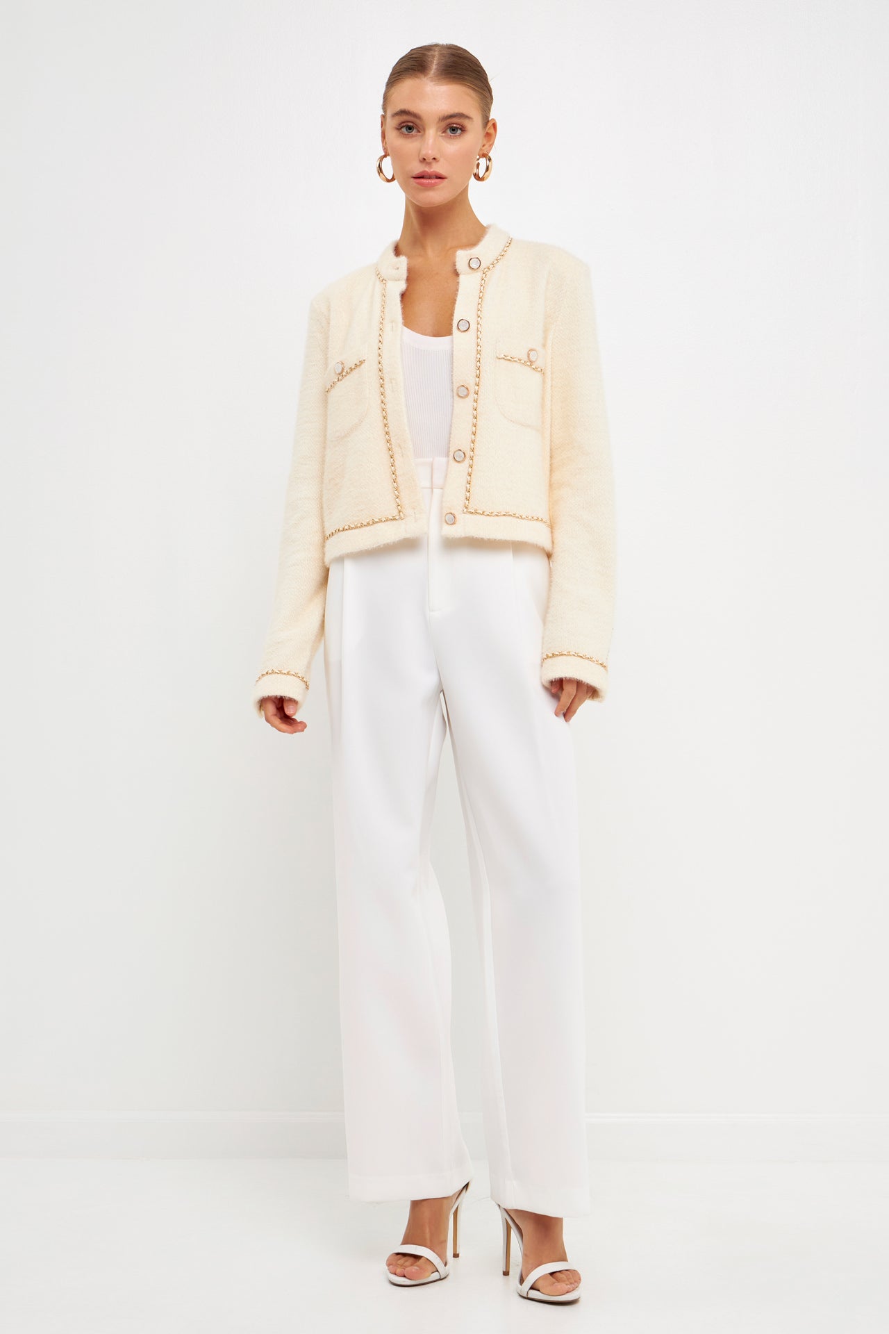 Chain-Trimmed Jacket