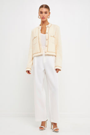 Chain-Trimmed Jacket