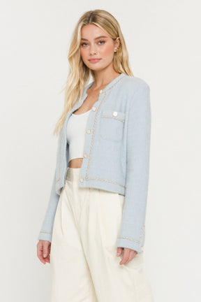 Chain-Trimmed Jacket