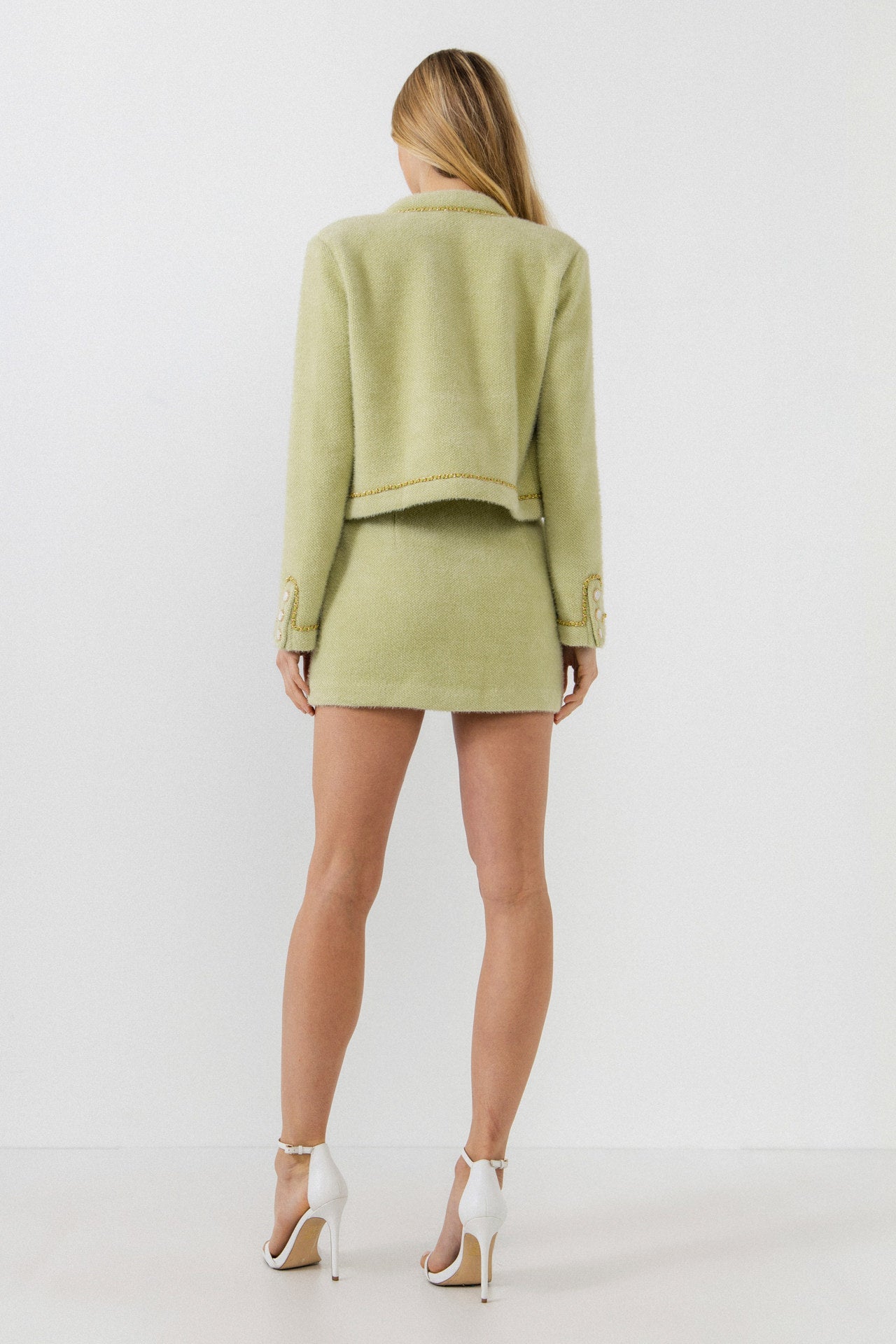 ENDLESS ROSE - Chain-Trimmed Jacket - JACKETS available at Objectrare