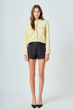 ENDLESS ROSE - Chain-Trimmed Jacket - JACKETS available at Objectrare