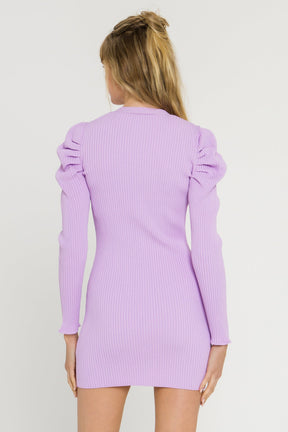 ENDLESS ROSE - Plunging V-Neck Knit Dress - DRESSES available at Objectrare