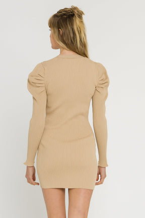 ENDLESS ROSE - Plunging V-Neck Knit Dress - DRESSES available at Objectrare