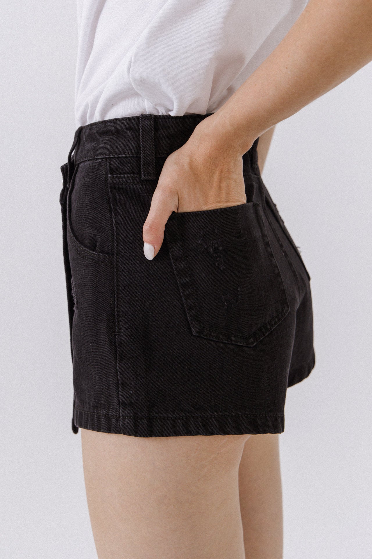 ENDLESS ROSE - Denim Skort - SKORTS available at Objectrare