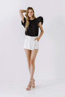 ENDLESS ROSE - Endless Rose - Denim Skort - SKORTS available at Objectrare