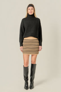 ENGLISH FACTORY - Turtleneck Long Sleeve Sweater - SWEATERS & KNITS available at Objectrare