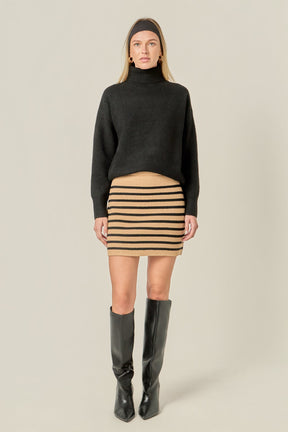 ENGLISH FACTORY - Turtleneck Long Sleeve Sweater - SWEATERS & KNITS available at Objectrare