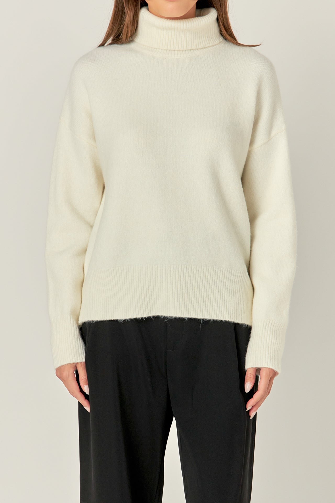 ENGLISH FACTORY - English Factory - Turtleneck Long Sleeve Sweater - SWEATERS & KNITS available at Objectrare