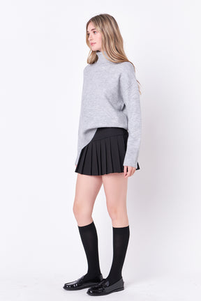 ENGLISH FACTORY - Turtleneck Long Sleeve Sweater - SWEATERS & KNITS available at Objectrare