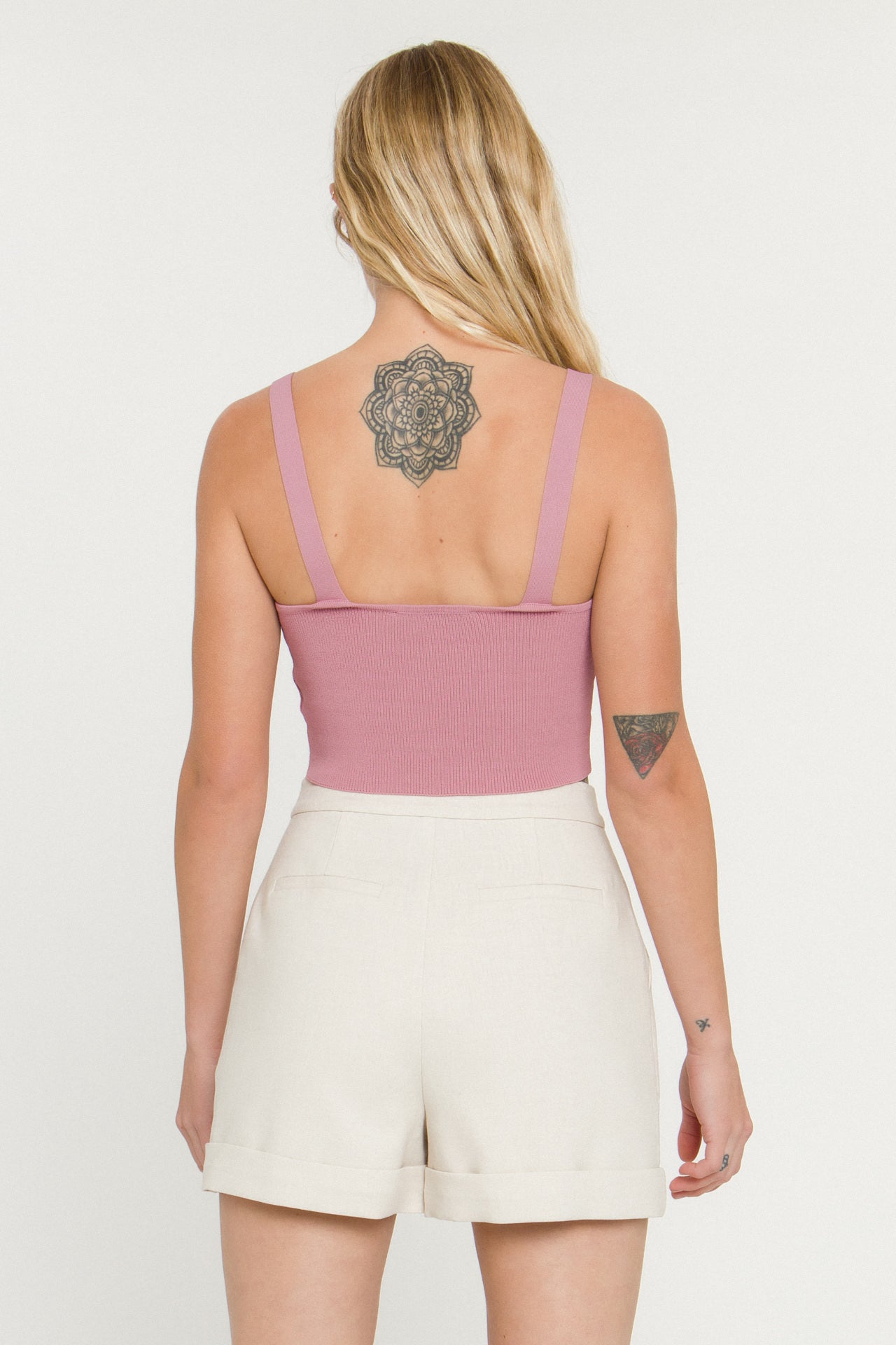 ENDLESS ROSE - Cropped Knit Top - SWEATERS & KNITS available at Objectrare