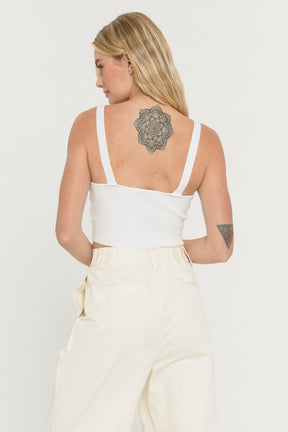 ENDLESS ROSE - Cropped Knit Top - SWEATERS & KNITS available at Objectrare
