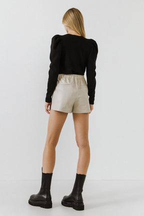 ENDLESS ROSE - Puff Sleeve Top - TOPS available at Objectrare