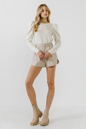 ENDLESS ROSE - Puff Sleeve Top - TOPS available at Objectrare