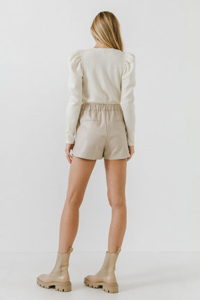 ENDLESS ROSE - Puff Sleeve Top - TOPS available at Objectrare