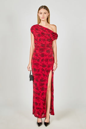 ENDLESS ROSE - Floral Mesh Dress - DRESSES available at Objectrare