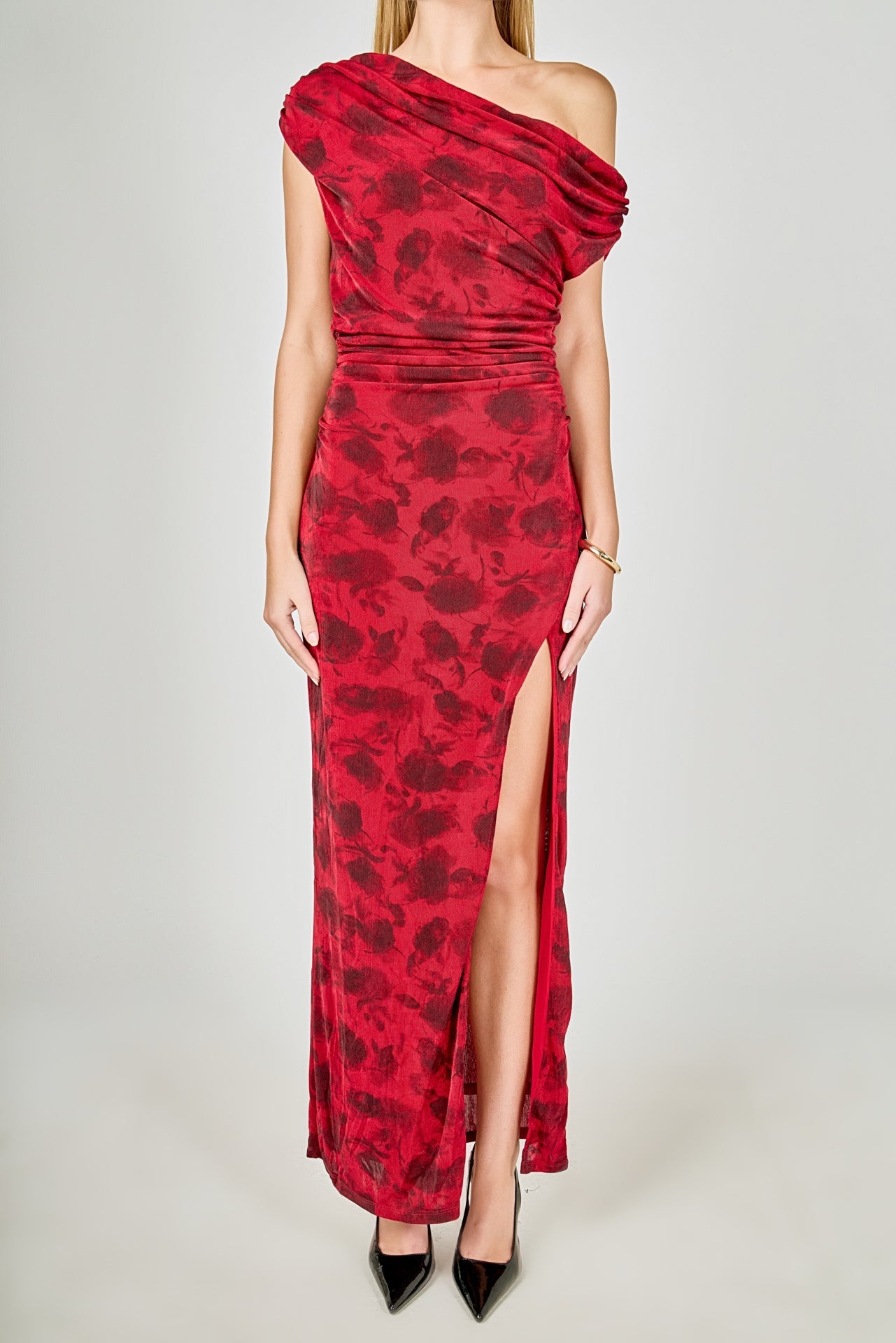 ENDLESS ROSE - Floral Mesh Maxi Dress - DRESSES available at Objectrare