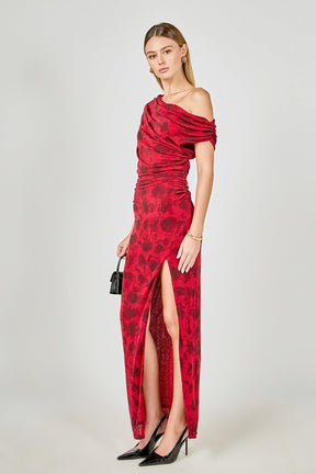 ENDLESS ROSE - Floral Mesh Maxi Dress - DRESSES available at Objectrare
