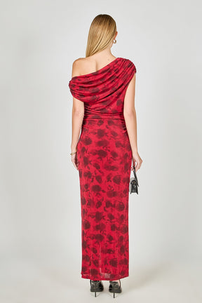 ENDLESS ROSE - Floral Mesh Dress - DRESSES available at Objectrare