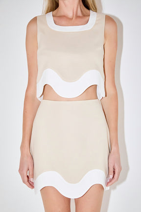 MARSY - Color Block Vest - TOPS available at Objectrare