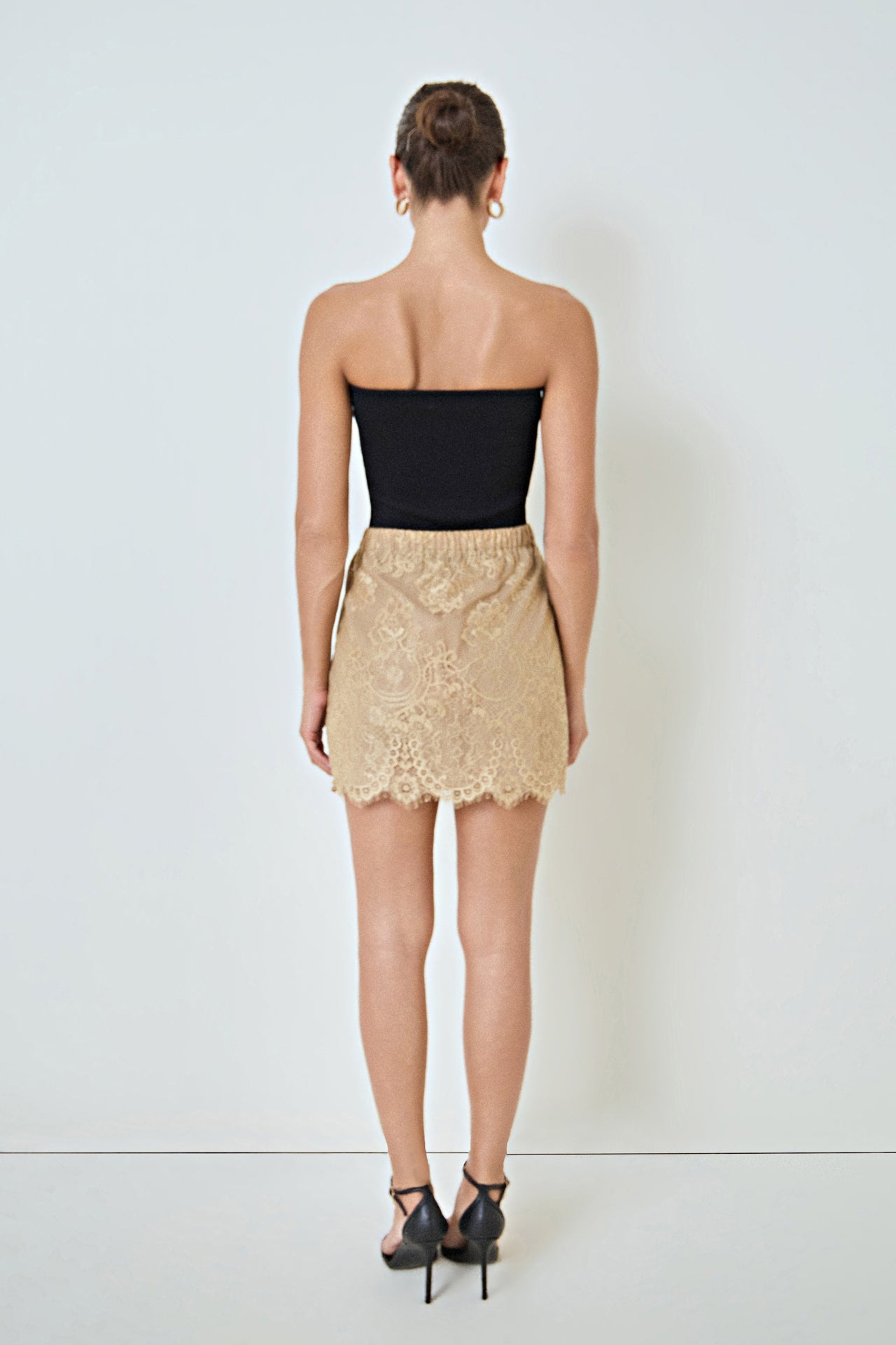 MARSY - Lace Mini Skirt - SKIRTS available at Objectrare