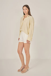 MARSY - Rolled-Up Fitted Shorts - PANTS available at Objectrare