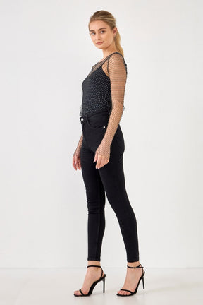 ENDLESS ROSE - Crystal Mesh Top - TOPS available at Objectrare