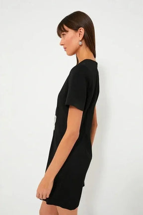 Bow Patch Wrapped Dress