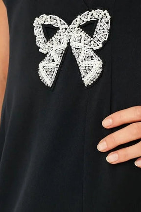 Bow Patch Wrapped Dress