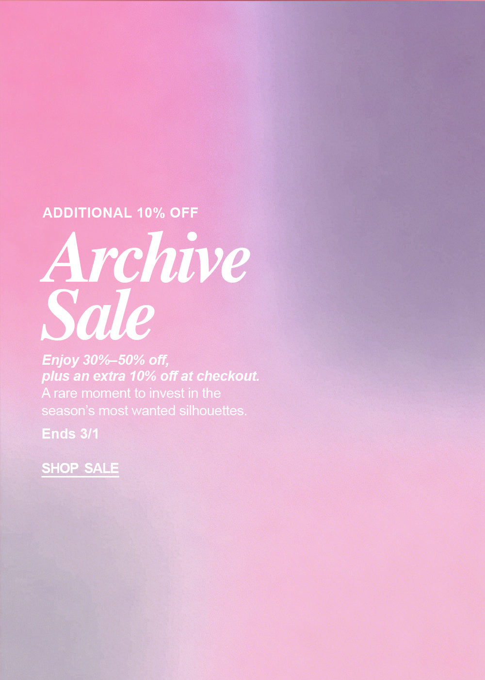 Shop the Archive Sale Additional 10% Off, in Women's Clothing from Objectrare at objectrare.com