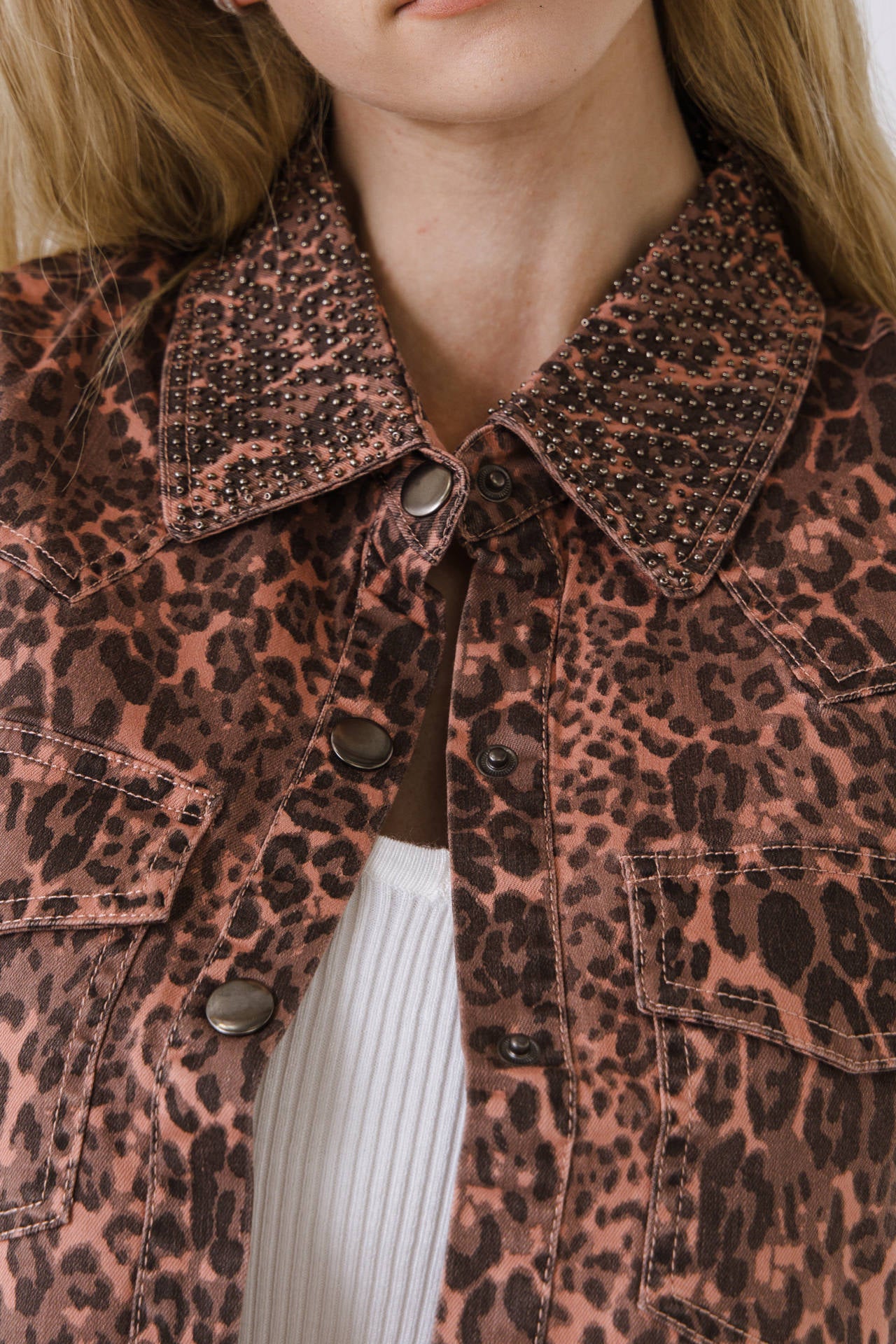 ENDLESS ROSE - Animal Print Vest - JACKETS available at Objectrare